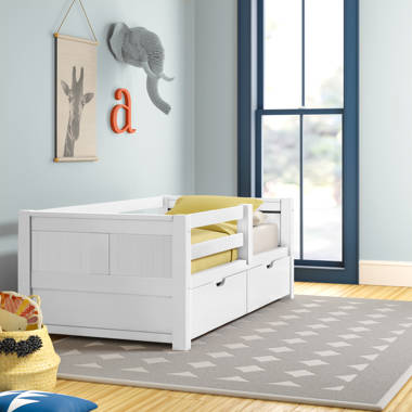 Kids twin bed with cheap rails